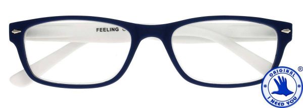 Leesbril FEELING Blauw - Wit