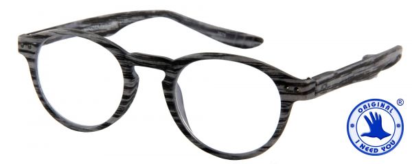 Leesbril Hangover Panto - Zwart Grijs - Met etui