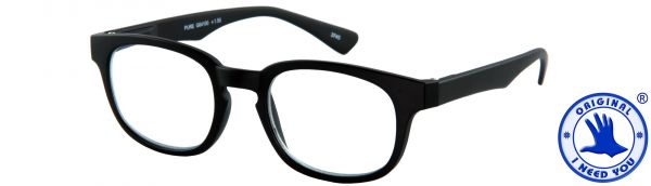 Leesbril Pure - Zwart - Met etui