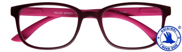 Leesbril Relax - Rood roze
