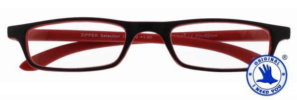 Leesbril ZIPPER SELECTION Zwart - Rood